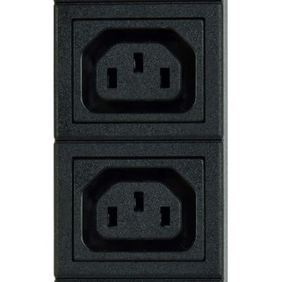 2. GEMBIRD Rack-Stromleiste (PDU) 10-fach Steckdosenleiste C13, 1 HE, 16 A, C20-Stecker, 2 m