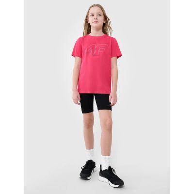 4. Mädchen-T-Shirt mit Aufdruck, regulär, Größe 4F 4FJWSS25TTSHF2176-55S
