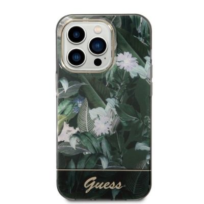 6. Guess GUHCP14LHGJGHA iPhone 14 Pro 6.1" grün/grüne Hardcase Jungle Collection