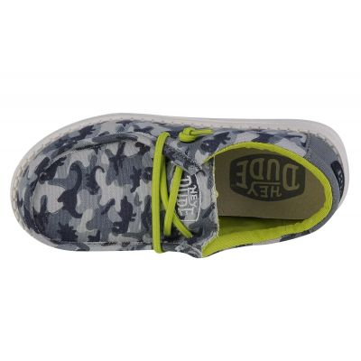 3. Hey Dude Wally Youth Camodino Jr 40043-425 Schuhe