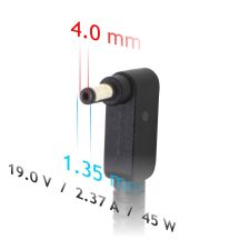 Akyga AK-ND-54 Netzteil für Asus Notebooks (19 V; 2,37 A; 45 W; 4 mm x 1,35 mm)
