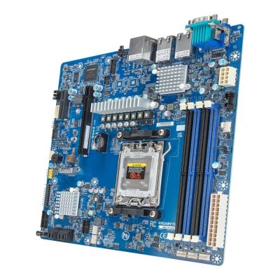 Gigabyte MC13-LE1 Motherboard 1x AM5 AMD Epyc 4004/Ryzen 7000 B650E (4xDIMM, 4xSATA, 1xM.2, 2x10Gbe, IPMI, mATX)