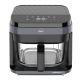 12. ELDOM FETTFREIE FRITTEUSE FR500 5,5 L 1200W GLASBEHÄLTER, GRILLEN, SILIKONPLATTE, 8 PROGRAMME, TEMPERATURREGELUNG.