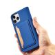 11. Magnetkartenetui für iPhone 12 Cover Kartenetui Kartenständer blau