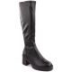 15. Damenstiefel mit Absatz und Plateau, warm gefüttert, schwarz, Vinceza 58332