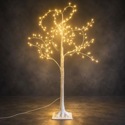 7. DEKORATIVER BAUM 150 LED 120 CM WEISS