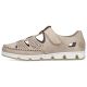 37. Rieker W RKR651 beige Leder Klettverschluss durchbrochene Schuhe