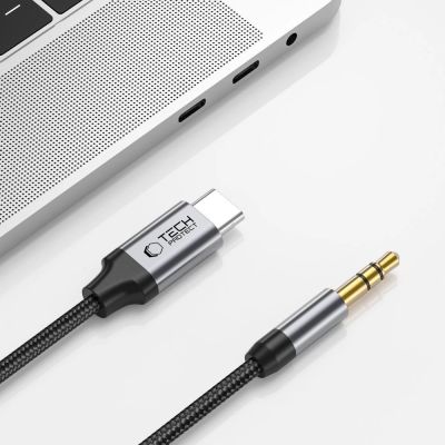 3. Tech-Protect UltraBoost Audio USB-C / 3,5-mm-Miniklinkenkabel 1 m – Schwarz