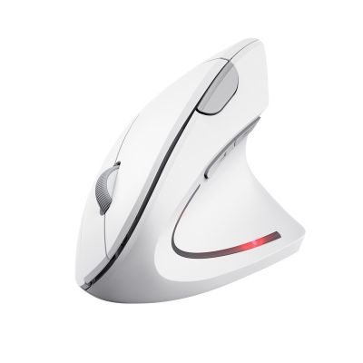 4. TRUST Verto kabellose vertikale ergonomische Maus, Weiß