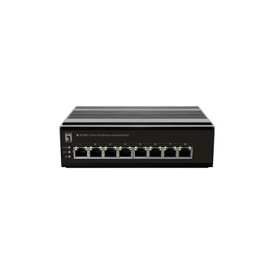 LevelOne 8-Port FE IFS-0801 DIN-Schienenschalter, -30°C bis 65°C