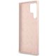 7. Guess GUHCS23LLSLMGPP S23 Ultra S918 pink/pink Hardcase Silikon Script Metal Logo