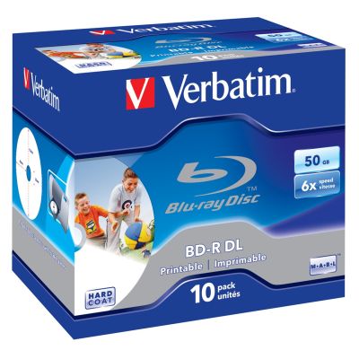 2. Verbatim BD-R Blu-ray Disc, 50 GB, 6x DLP/DL/IWP