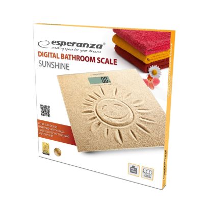 10. Esperanza Sunshine EBS006 Badezimmerwaage (Sandfarbe)
