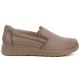 Damen-Keilsandalen aus Leder zum Hineinschlüpfen, beige, Potocki JE19505