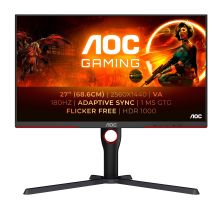 AOC G3 Q27G3XMN/BK Computermonitor 68,6 cm (27") 2560 x 1440 px 2K Ultra HD LED Schwarz