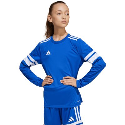 5. adidas Squadra 25 Langarm-T-Shirt für Kinder, Blau JJ0046