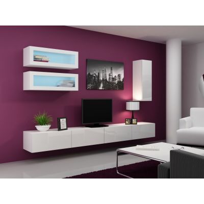 12. TV-Schrank VIGO '140' 30/140/40 weiß/weiß glänzend