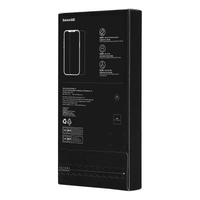 7. Baseus Privacy Tempered Glass für iPhone 14 Pro Vollbild 0,4 mm Blickschutzfilter Anti Spy + Montageset