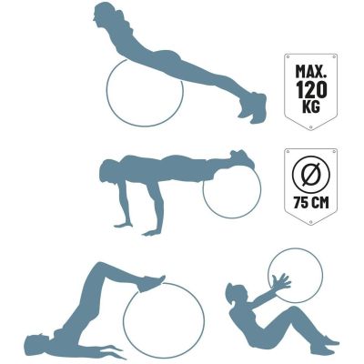 8. FITNESSBALL 75CM ROT UMBRO