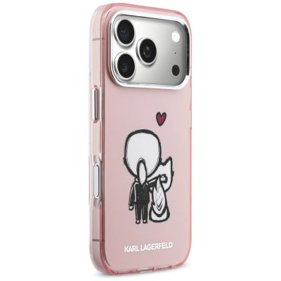 4. Karl Lagerfeld Karl & Choupette MagSafe Back Case für iPhone 17 Pro – Pink