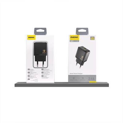 3. Dudao A23 2.4A USB-A Ladegerät - Schwarz