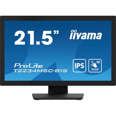 2. Monitor IIYAMA T2234MSC-B1S 21,5 Zoll PCAP Rahmenlose Frontlautsprecher 10P-Touchscreen mit Anti-Fingerprint-Beschichtung IPS-Panel 1920x1080