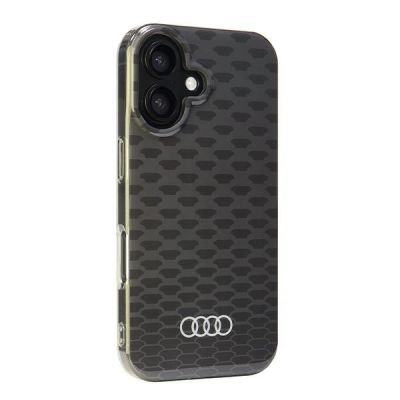 2. Audi IML Stitching Pattern MagSafe iPhone 16 6,1" schwarz/schwarzes Hardcase AU-IMLMIP16-Q5/D3-BK