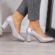 2. Sergio Leone W SK193C Silberne Perlenpumps