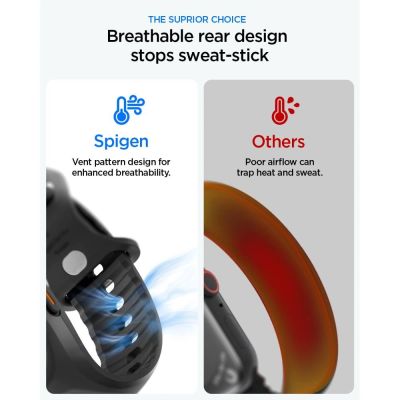 2. Spigen Liquid Air Pro Armband für Apple Watch Ultra 49 mm – Schwarz
