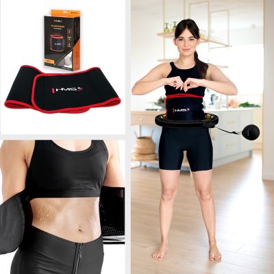 13. HHM13 NEUER HULA HOP SCHWARZ/GOLD MIT MAGNETEN UND GEWICHT + HMS ZÄHLER