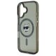 6. Karl Lagerfeld IML Metal Choupette Head MagSafe Hülle für iPhone 16 Plus - Schwarz