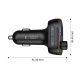 3. Tech-Protect CC07 3-Port PD 54W Autoladegerät + Bluetooth FM-Transmitter - Schwarz