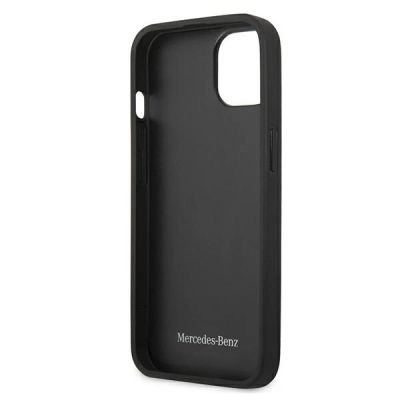 7. Mercedes Leder-Perforated-Area-Case für iPhone 13 mini – Marineblau