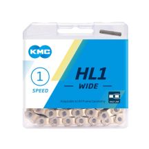 KMC Kette HL1 breit, 100 Glieder, silber, Box
