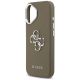 6. Guess Grained Big 4G Classic Logo iPhone 17 Hülle - Braun