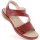 9. Rieker W RKR685 bequeme Ledersandalen rot