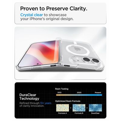 9. Spigen Ultra Hybrid Pro MagSafe Hülle für iPhone Duo – Transparent und Weiß