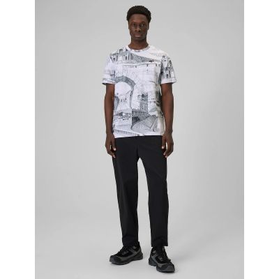 3. Herren-T-Shirt mit Aufdruck, regulär, Größe 4F 4FRSS26TTSHM3641-97A