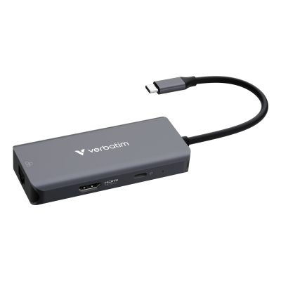 Verbatim 32157 USB 3.2 Gen 1 (3.1 Gen 1) Typ-C Hubs und Hubs 5000 Mbit/s Grau
