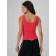 2. Schmal geschnittenes, geripptes Damen-Stricktop 4F 4FRSS26TSLEF337-62S
