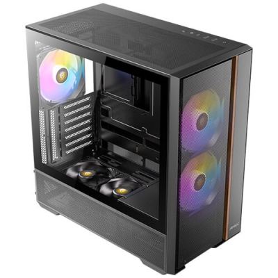 19. Antec FLUX REAR Midi-Tower, Schwarz