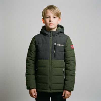 3. Trollkids Kinder Hemsedal Schneejacke XT Wasserdicht Grün (513-347)