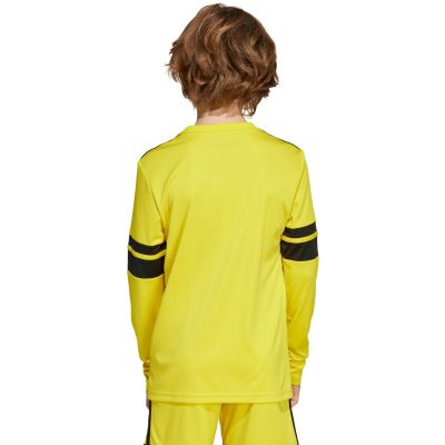 4. adidas Squadra 25 Langarm-T-Shirt für Kinder, Gelb JJ0043