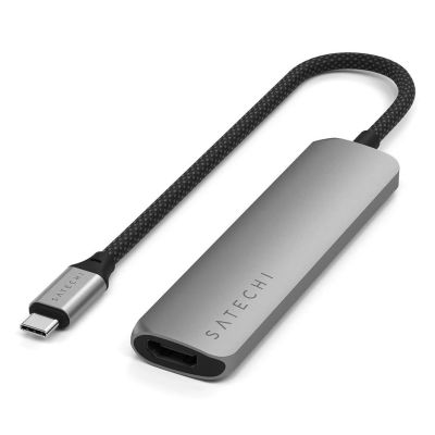 Satechi 4-in-1 USB-C Slim Multiport-Adapter 4K (Space Grau)