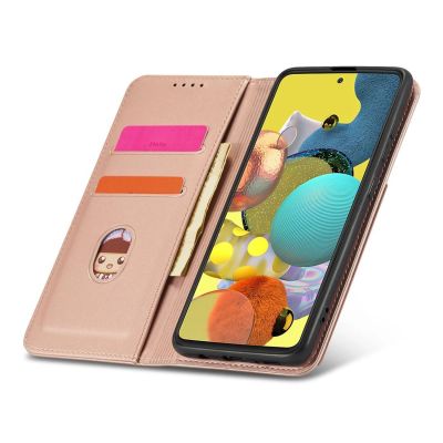 10. Magnetkartenhülle Hülle für Samsung Galaxy A13 5G Tasche Geldbörse Kartenhalter Pink