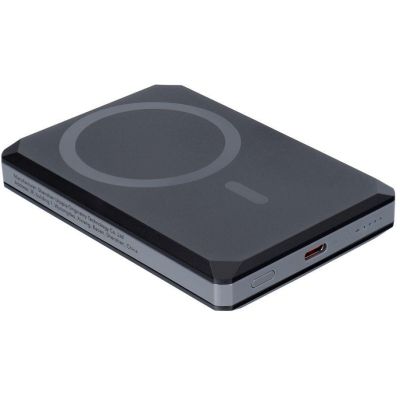 Veger GeoWallet Tracker X5 Powerbank 5000mAh 20W PD QC 3.0 MFi MagSafe USB-C Schwarz