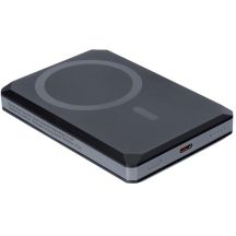 Veger GeoWallet Tracker X5 Powerbank 5000mAh 20W PD QC 3.0 MFi MagSafe USB-C Schwarz