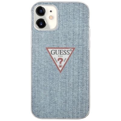 3. Guess GUHCP12SPCUJULLB iPhone 12 mini 5.4" Blau/Hellblau Hardcase Jeans Collection
