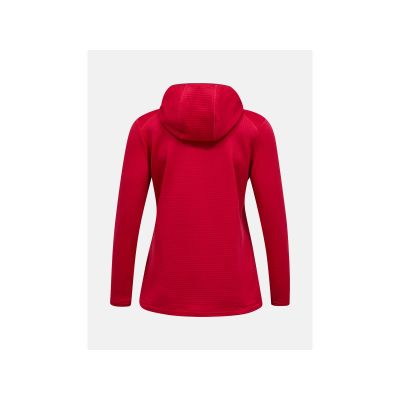 3. PEAK PERFORMANCE W Trail Polartec Zip Hood Burgundy