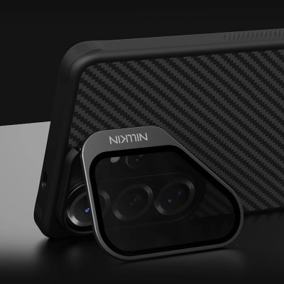 10. Nillkin CarboProp Magnethülle mit Kameraabdeckung und Ständer, kompatibel mit MagSafe für Samsung S26 Ultra – Schwarz